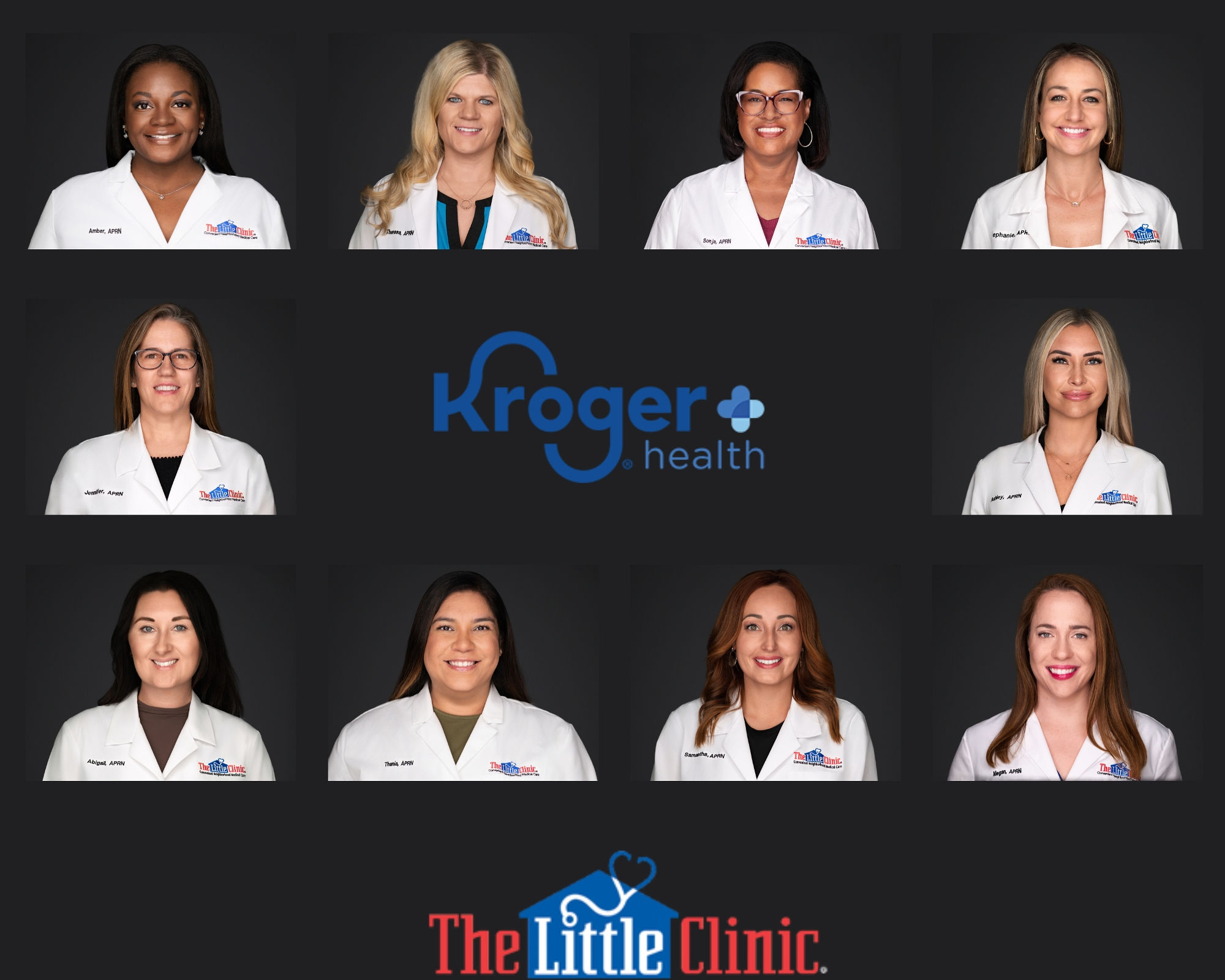 A collage of group headshots taken by Mark Denney.